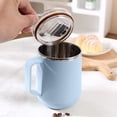 thumbnail image 5 of 304 Stainless Steel Insulated Coffee Mug 3.54*4.84in with Handle Leakproof Lid Double Wall Thermal Travel Cup for Hot Cold Drinks Large Capacity Tumbler for Office School Home Daily Commute, 5 of 6