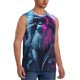 thumbnail image 2 of Balery Hip-Hop Glasses Gorilla Camisetas sin mangas para hombre, absorbe la humedad y protege contra el mal olor.-Large, 2 of 7