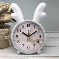 thumbnail image 4 of Nordic Style Cute Rabbit Deer Shaped Cute Alarm Clock Alarm Clock for Bedroom Blue Deer, 4 of 9