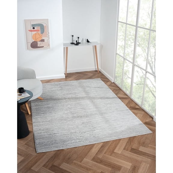United Weavers Serendipity Otto Modern Abstract Accent Rug, Grey, 1'10" x 3'