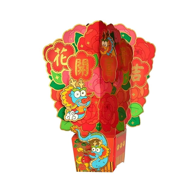 Decoración del Festival de Primavera Decoraciones de Año Nuevo Chino Año del Dragón 2024 para Estilo A