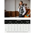 thumbnail image 4 of Coshow Men's Knitted Pullover Vest Sleeveless Pullover Slim Fit V Neck Diamond Vest, 4 of 5