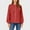 Red, variant on Abomasnow Shirts for Women Dressy Casual Fall Clothes 2025 Lace Long Sleeve Tops Lightweight Babydoll Button Down Blouses