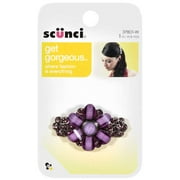 Scunci Flwr Stone Barrettes