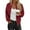 Red, variant on Dxzfnsa Womens Zip Up Sweatshirts Women Casual Solid Color Jackets Fashion Long Sleeve Crew Neck Loose Outwear with Pockets