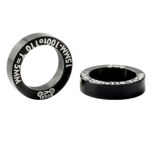 2 arandelas de conversión para buje de bicicleta de montaña de 5 mm, de 100 a 110 mm.