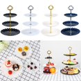 thumbnail image 2 of Luckyn Pastry Stand 3 Tier,Fruit Dessert Stand,Small Cupcake Stand Cookie Tray Rack for Wedding Home Birthday Party Decor,White, 2 of 5