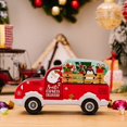 thumbnail image 1 of CIVI-contenedor de comida navideña, suministros para fiestas, caja de dulces navideña para niños, Mini caja de lata para galletas, coche de Papá Noel, 1 of 4