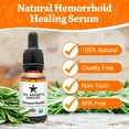 thumbnail image 2 of Hemorrhoids Treatment USDA Organic - Natural Vegan Hemorrhoid Healing Serum, Shrink Hemorrhoids, Made in USA (15 mL), 2 of 6
