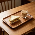 thumbnail image 6 of YingYouFu Solid Wood Rectangular Serving Tray, Acacia Wood Tea Tray Serving Platter, Durable Serving Plate for Cups Snacks Home Living Room Dining Daily Use, 6 of 6