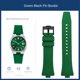 thumbnail image 3 of Correa de reloj de caucho fluorado con boca convexa NJ0150 para Citizen ME Color Series Green Water Ghost Correa de reloj de liberación rápida NJ0151, 3 of 5
