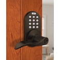 thumbnail image 2 of MiLocks Keyless Entry Door Lock, Electronic Keypad Door Lock with Lever Handle Electronic Digital Deadbolt Lock for Interior Doors, Oil Rubbed Bronze, 2 of 6