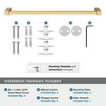 thumbnail image 5 of Amerock Monument Champagne Bronze 18 inch (457mm) Towel Bar, 5 of 8