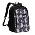 thumbnail image 1 of Balery Sloths Dancing Mochila con carga USB para hombre y mujer - Mochila impermeable y antirrobo para laptop con puerto USB para viajes, trabajo, 1 of 7
