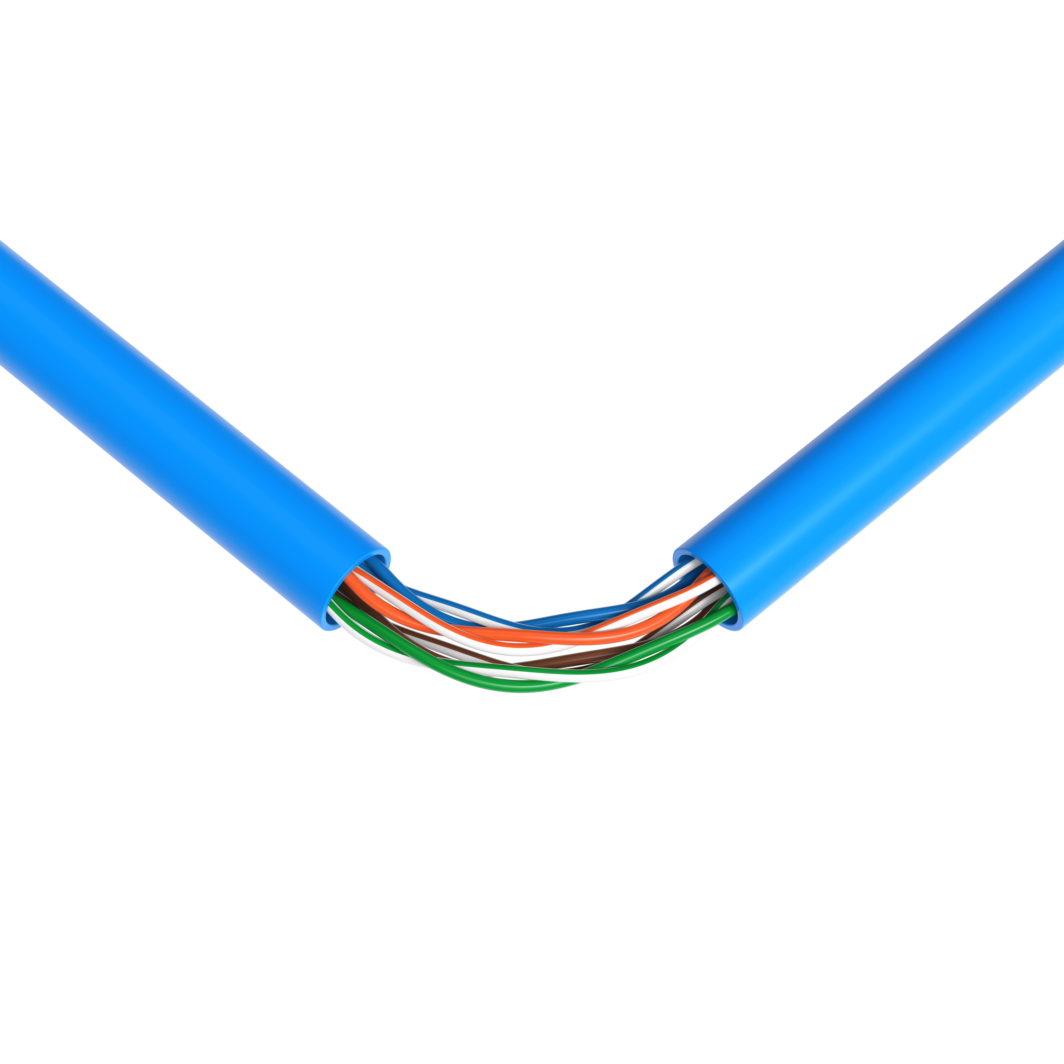 1000ft Cat5e Solid 24AWG Ethernet Network Cable – UTP Unshielded Bulk LAN Copper Clad Aluminum Wire Pull Box for Internet, Router, Switch, PC, Blue