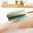 thumbnail image 6 of Washranp Silicone Back Scrubber,Long Handle Dual-Sided Shower Brush Wet or Dry Exfoliating Skin and Soft Bristles, 6 of 7