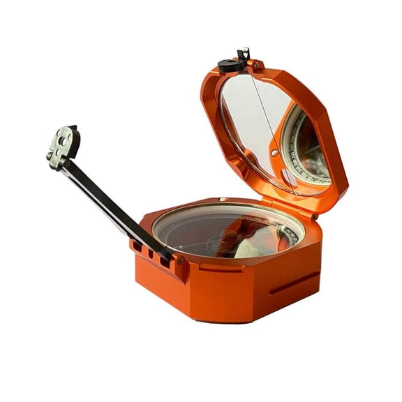 Brunton Standard Pocket Transit Compass - Azimuth (0-360) - Orange