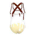 thumbnail image 4 of ZHOGXU Children Kids Girls One Piece Swimsuit Sleeveless Suspenders Ice Cream Print Comfortable Stylish Swimwear For Beach Pool,Brown,5-6 Years, 4 of 5