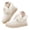 Beige, variant on Womens Winter Ankle Boots Slip On Fleece Lined Suede Moccasin Comfortable Casual Platform Snow Booties Size 6-10