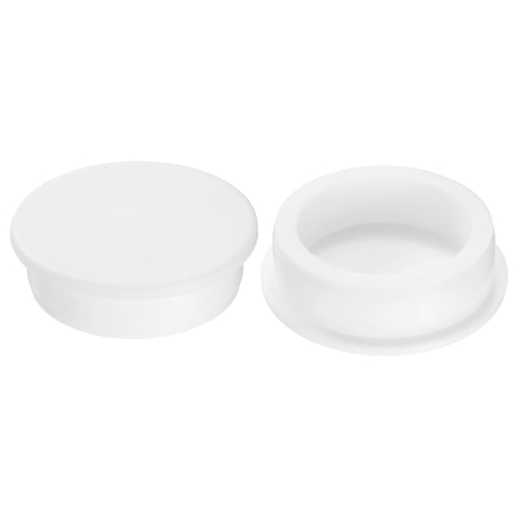 2Pcs Silicone Hole Plug, Waterproof Round Rubber Stoppers Bottle Seal Plugs Tube Pipe End Caps for 52mm/2.05" Hole for for Bathtub Bottle, White
