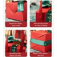 thumbnail image 6 of LINLIN Christmas Gift Boxes, 6PCS Xmas Designs Christmas Cupcake Box with Bell and Ribbon Christmas Cookie Candy Treat Box for Holiday Xmas Party, 6 of 8