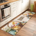 thumbnail image 2 of Easter Chicken 2'x6' Runner Rugs for Hallway Kitchen Bedside Non Slip, Colorful Eggs Spring Daisy Wildflowers Basket Entryway Rug Runners with Rubber Backing, Long Carpet Runner for Laundry Room, 2 of 8