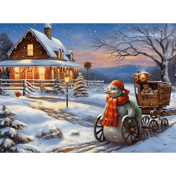 jigsaw Puzzles 1000 pieces for adults Holiday Country Christmas Formation wooden Challenging Puzzles Perfect for Game Nights 29.5'' x 19.6''