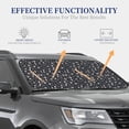 thumbnail image 4 of Honeii Dog Paw Print Foldable Car Sun Shade for Windshield, 2-Piece UV Protection Shade, Protects Car Interior, Ideal for Cars, Trucks, SUVs-Medium, 4 of 6