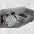 thumbnail image 6 of Vintage Boat Soft Flannel Fleece Blanket, San Diego Port Vintage Picture with Ships and Sailboats Old Times Artwork, Cozy Plush for Indoor and Outdoor Use, 70" x 90", Black and White, by Ambesonne, 6 of 6