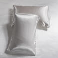 thumbnail image 5 of DBOZE 3 Pieces Satin Duvet Cover With Zipper Closure Bedding Sets 1800 Series Luxury Rich Silk Silky Super Soft Solid Color Reversible Honeymoon Wrinkle Free (King, White), 5 of 5