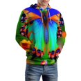 thumbnail image 5 of Vibrant Butterfly Wings Print 3d Sweatshirts Hoodie Fashion Casual Personality Men's Women Street Hoodie Pullovers Long Sleeve Comfortable Top, 5 of 6