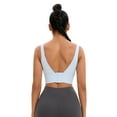thumbnail image 2 of DARING DIVA Full Coverage V-Back Workout Bras Comfort Sports Bras XL Blue, 2 of 6