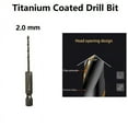 thumbnail image 1 of 1 Pcs HSS High Speed Steel Titanium Coated Drill Bit Set 1/4 Hex Shank 2m, 1 of 5
