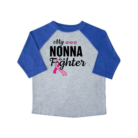 

Inktastic Breast Cancer Awareness My Nonna is a Fighter Gift Toddler Boy or Toddler Girl T-Shirt