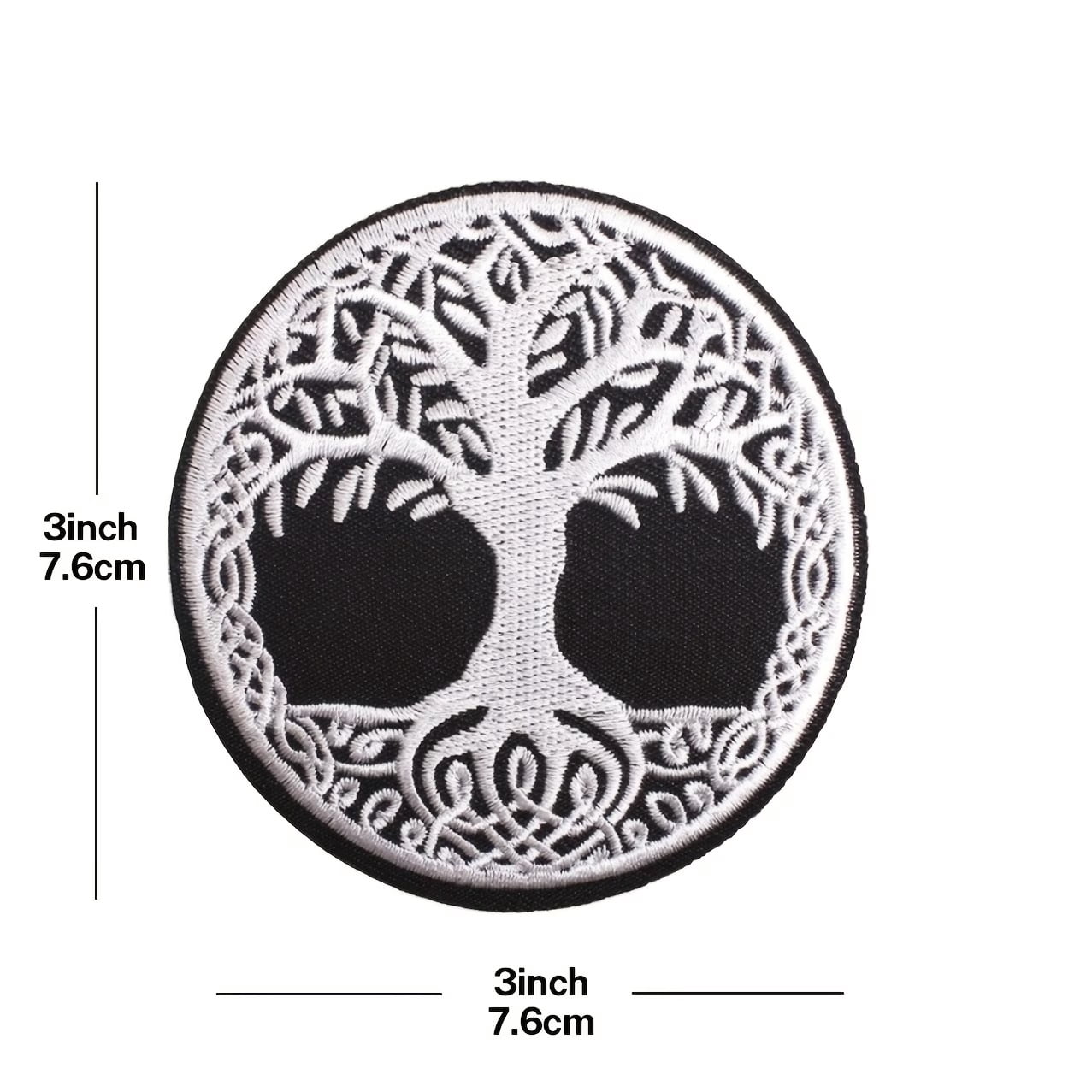 Tree of Life Patch - Embroidered Iron/Sew On Emblem for Clothing and Accessories - Perfect for Jackets, Bags, and More