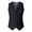 Black, variant on Mens Solid Color Wedding Dress Vest British Leisure Slim Stage Formal Classic Fit Sleeveless Button Down Groom Tuxedo Shirt Navy XXL
