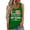 Green #12, variant on United States 250th Anniversary Tank Tops Round Neck Summer Usa Star Stripes Tshirts Vintage Sleeveless American 250th Anniversary Printed Blouse Funny American Birthday Clothes Navy S