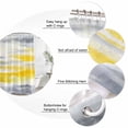 thumbnail image 6 of Yellow Grey Waterproof Fabric Shower Curtain,Vintage Farmhouse Abstract Oil Painting Waterproof Fabric Shower Curtain for Bathroom Curtains Bathtubs Hotel Shower Curtains with 12 Hooks Small 36x78in, 6 of 8