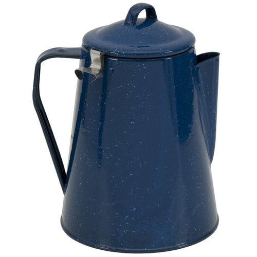 Ozark Trail 8Cup Enamel Coffee Percolator, Blue