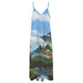 thumbnail image 6 of Paisagem Mountain Sleeveless Dress Women's Evening Dress Womans Clothing, 6 of 9