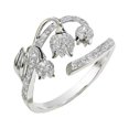 thumbnail image 1 of Sonducket Anillo de apertura para mujer, flor, cristal, nudillo abierto, joyería, Metal, moda, decoración de mano, fiesta, compromiso, Ropa, zapatos y accesorios Miscelánea, 1 of 6
