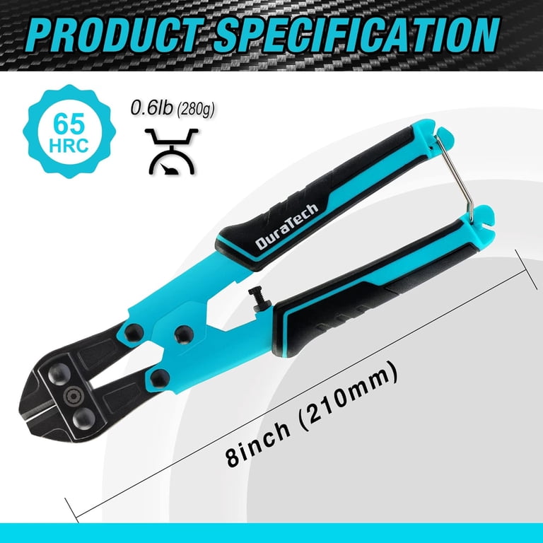 DuraTech 8-Inch Mini Bolt Cutter, Chrome Vanadium photo 5