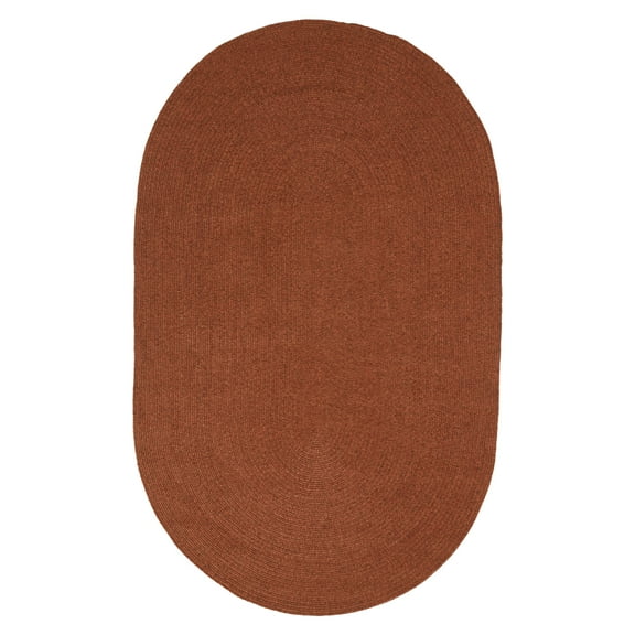 BNM Bohemian Indoor/ Outdoor Solid Rug, 8' x 10', Brick