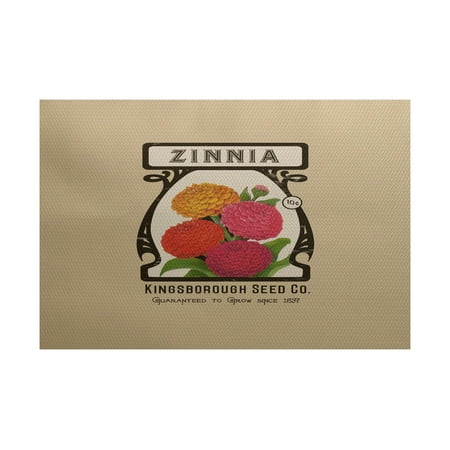 - Simply daisy 3' x 5' zinnia floral print indoor rug