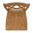 thumbnail image 7 of Weston Home Farmhouse Dining Chair with Cross Back, Set of 2, Oak, 7 of 7