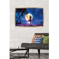 thumbnail image 2 of PD Moreno - Fine Art - Yoga Moonlight Beach Wall Poster, 22.375" x 34" Framed, 2 of 6