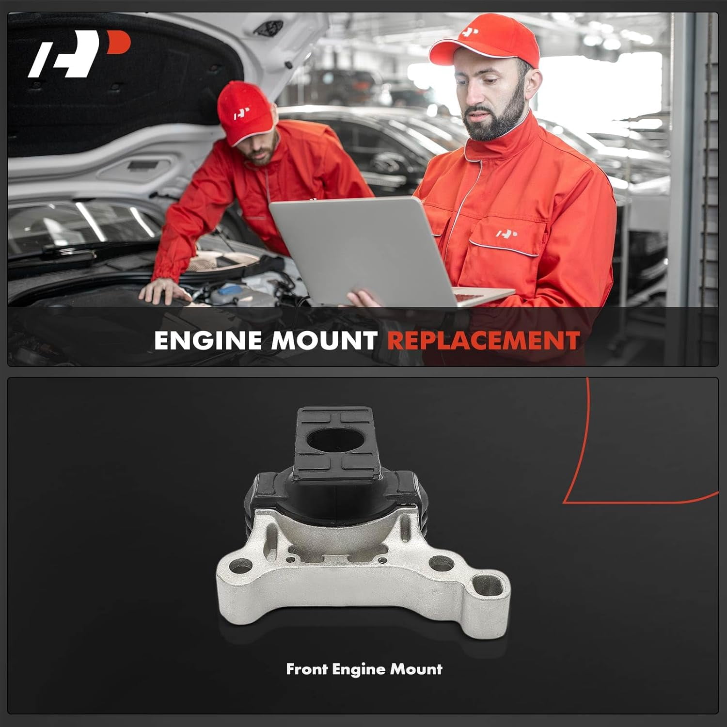 A-Premium Front Side Engine Motor Mount Compatible with Ford Escape 2013-2019, Transit Connect 2014-2016, 1.5L 1.6L
