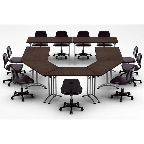 Team Tables Meeting Seminar 7 Piece Combo 15 U Shape Conference Table