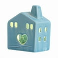 thumbnail image 2 of Christmas Village House Ceramic Porcelain LED Lighted Hollow Out Decor for Winter Farmhouse Tabletop Home, 2 of 9