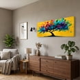 thumbnail image 2 of Large Colorful Tree of Life Canvas Wall Art, Abstract Tree Decor Painting Canvas Print for Living Room, Bedroom, Office Decorations, Gifts for Men, 2 of 7